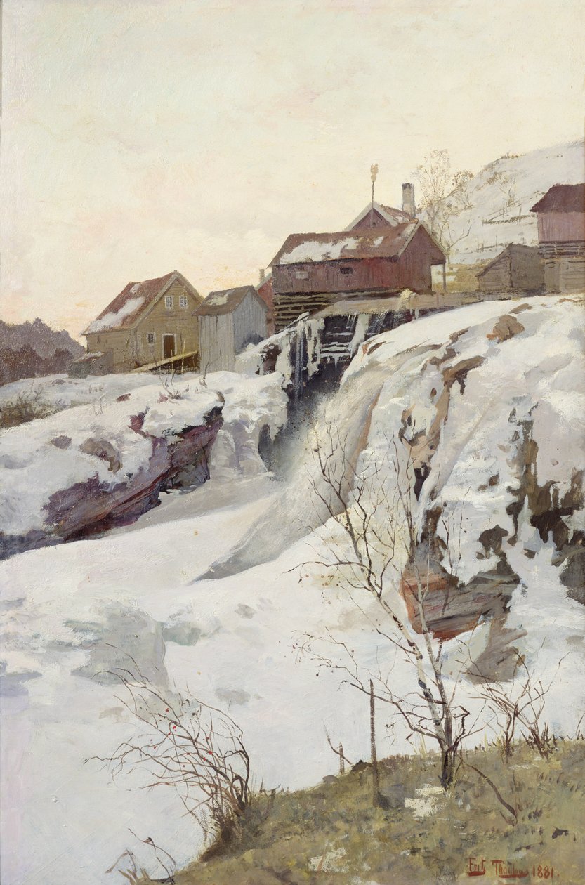 Haug spada autorstwa Fritz Thaulow