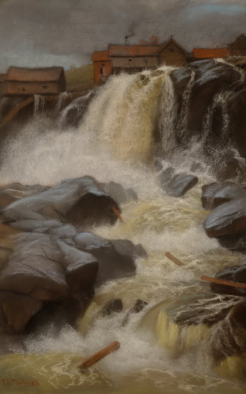 Wodospad Haug, Modum autorstwa Fritz Thaulow