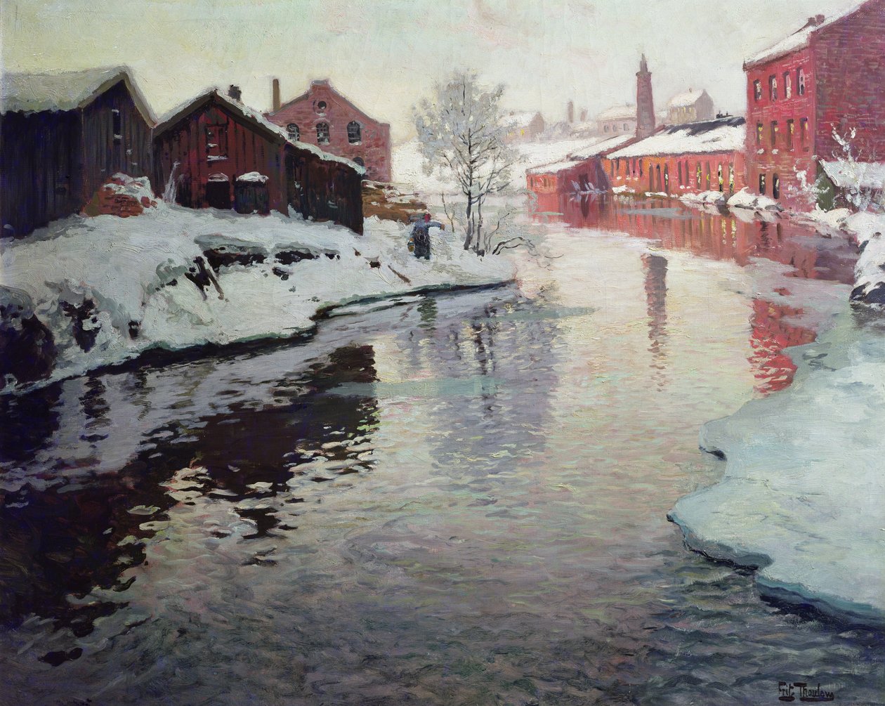 Rzeka Lysaker autorstwa Fritz Thaulow