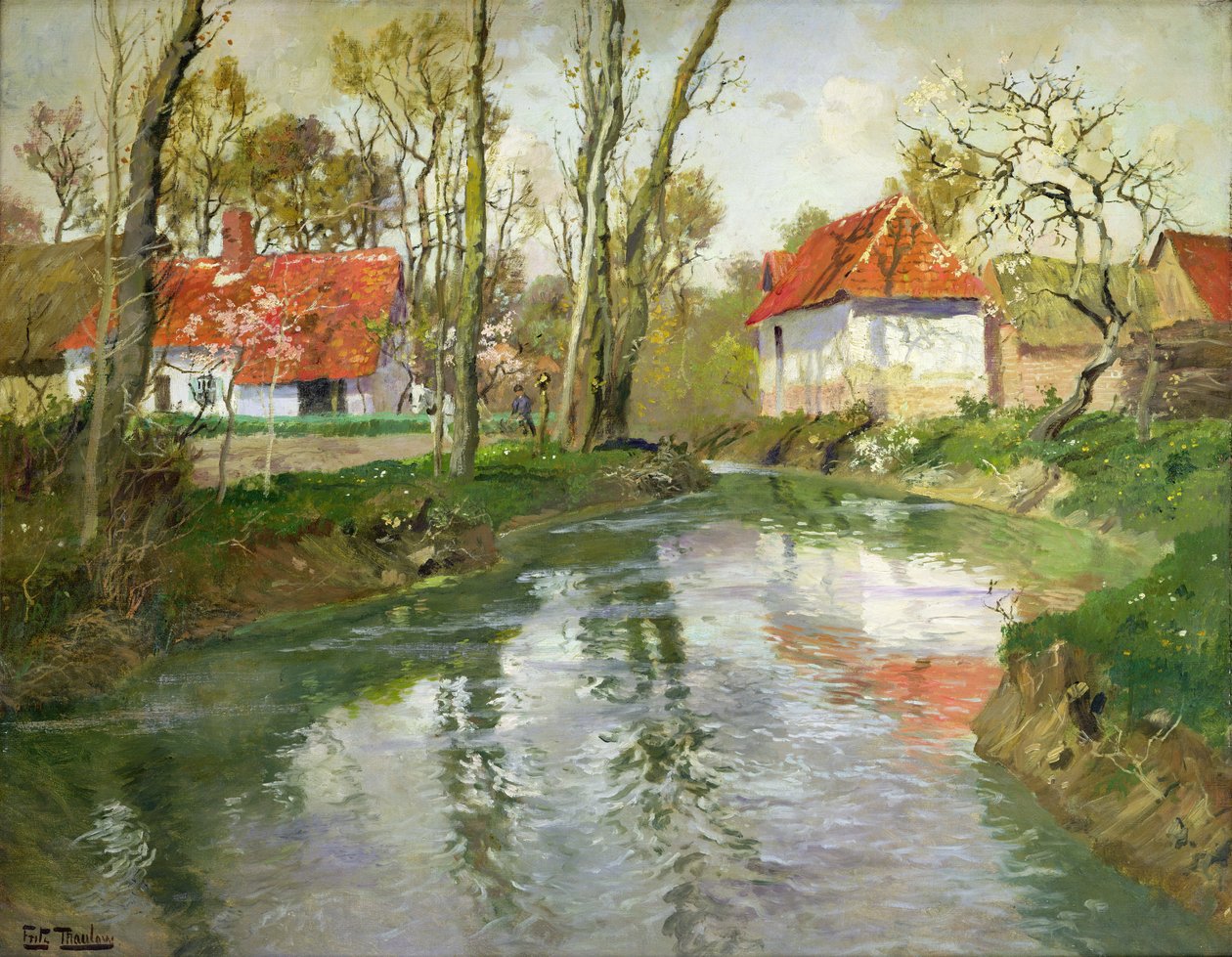 Mleczarnia w Quimperle autorstwa Frits Thaulow