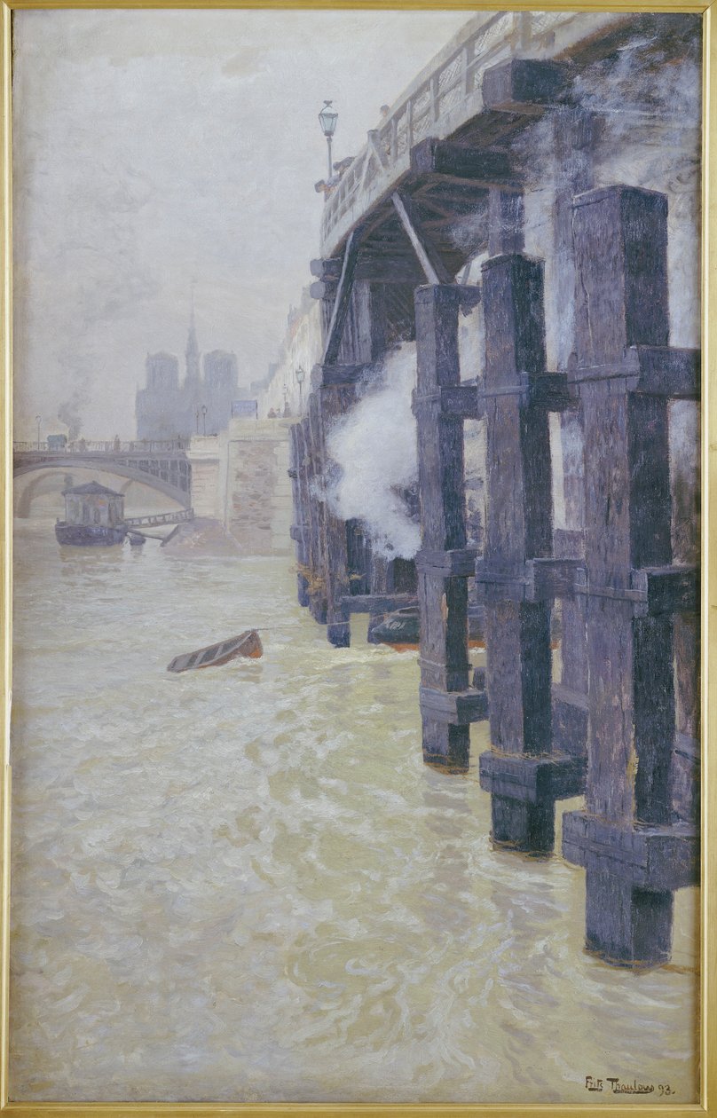 Sekwana w grudniu 1893 r. autorstwa Frits Thaulow
