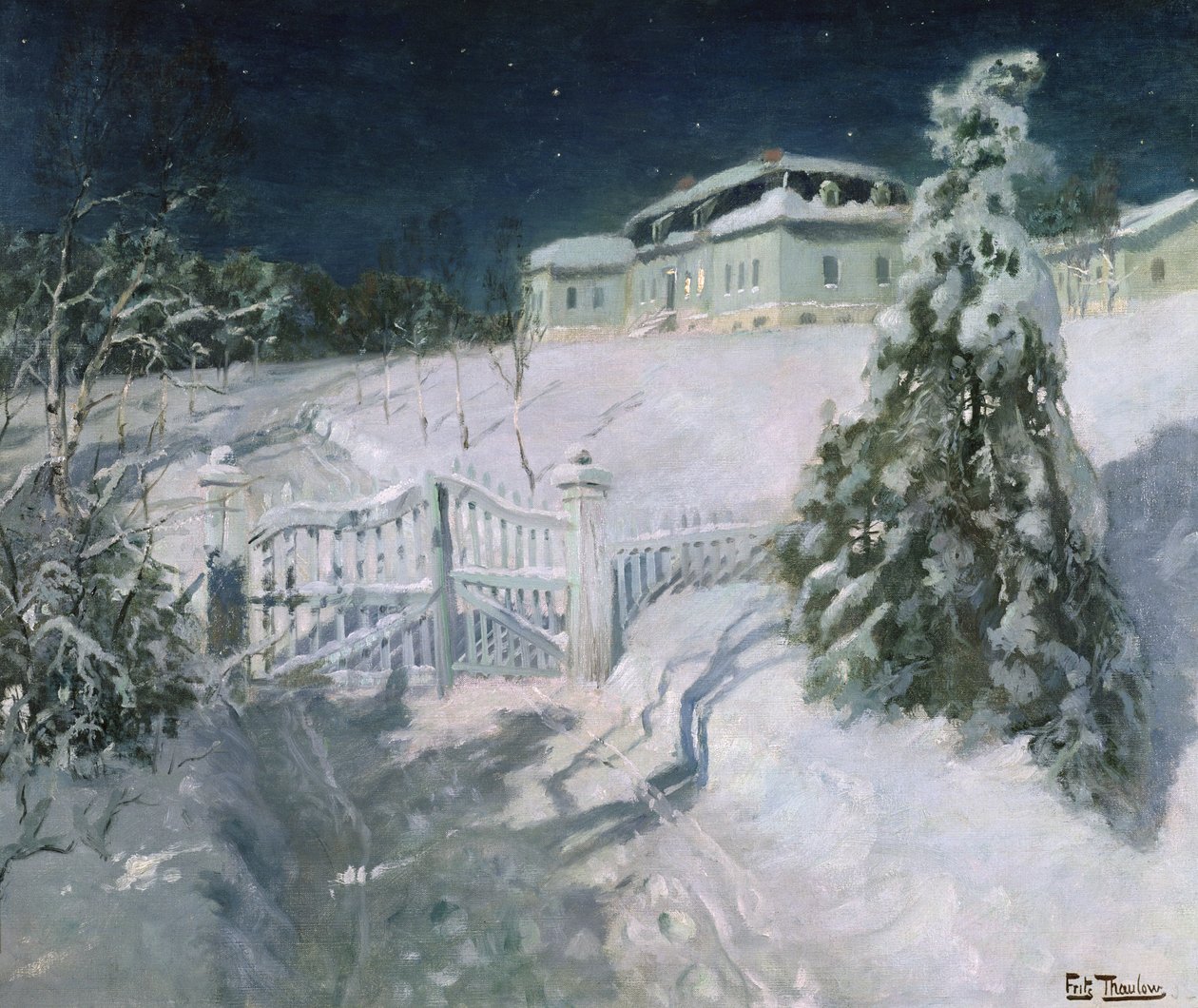 Bez tytułu (olej na płótnie) autorstwa Fritz Thaulow