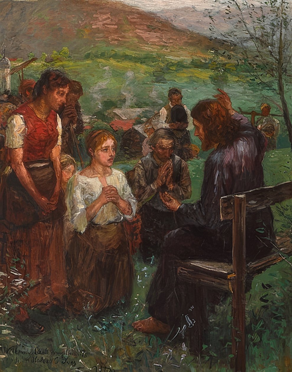 Kazanie na Górze autorstwa Fritz von Uhde