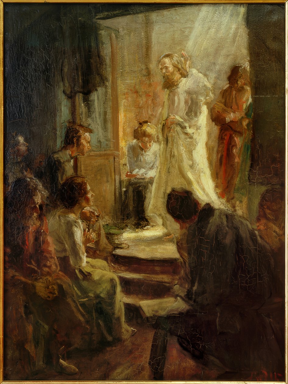 Kazanie Chrystusa autorstwa Fritz von Uhde