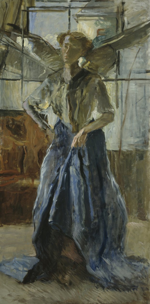 Engel im Atelier autorstwa Fritz von Uhde