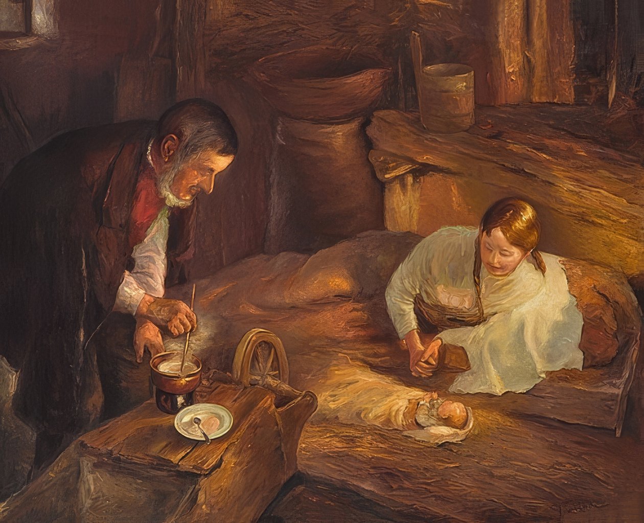 W Świętą Noc autorstwa Fritz von Uhde