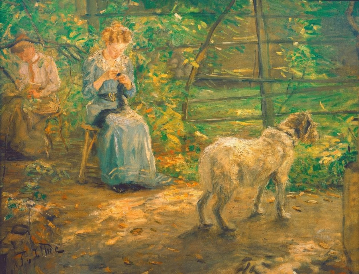 W jesiennym słońcu autorstwa Fritz von Uhde