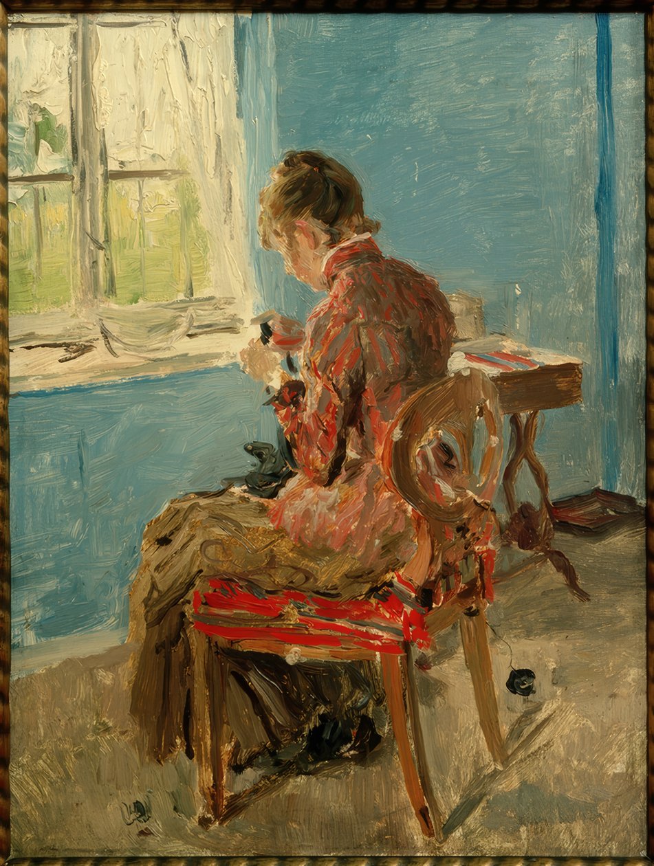 Krawcowa przy oknie autorstwa Fritz von Uhde