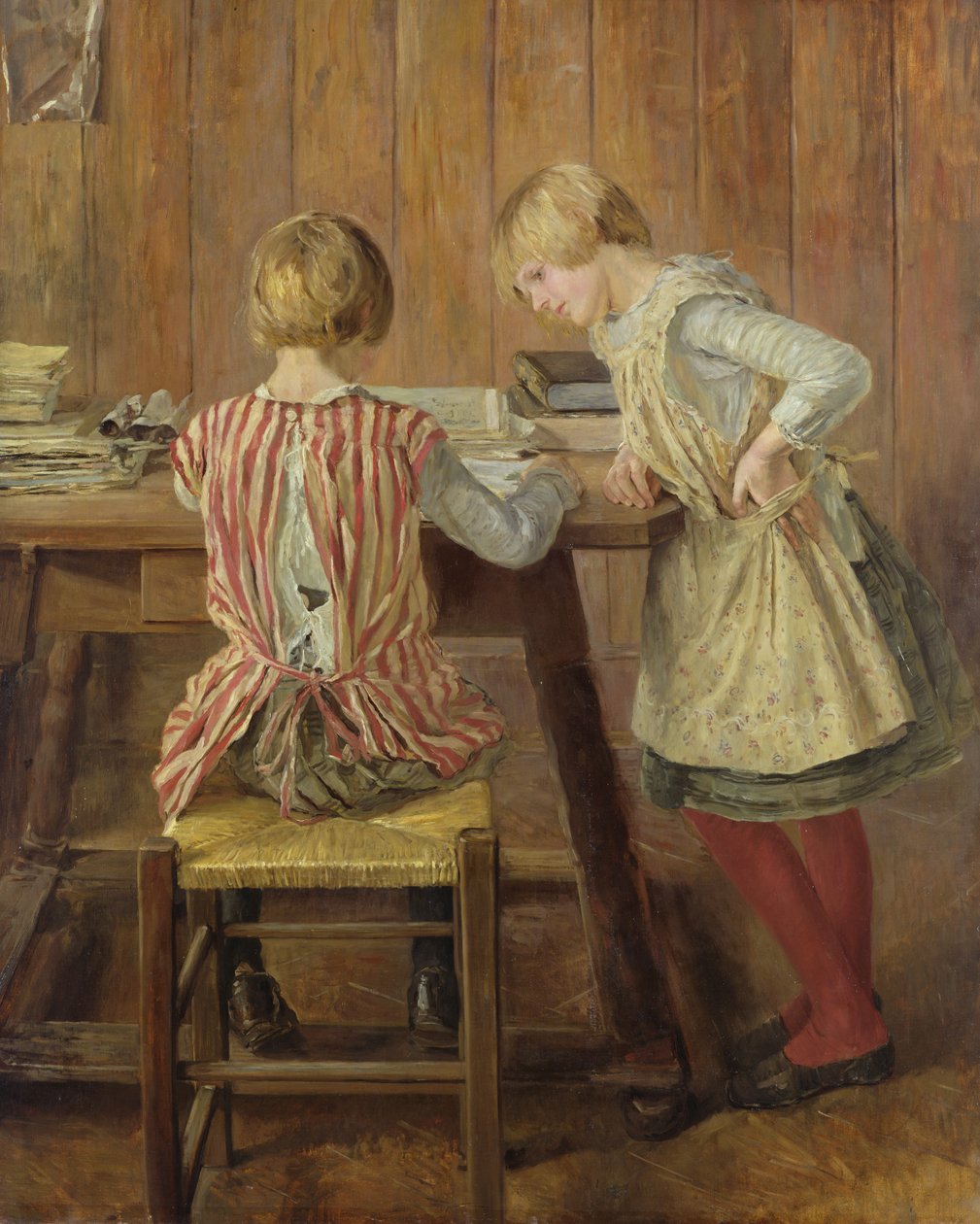 Książka z obrazkami, 1889 autorstwa Fritz von Uhde