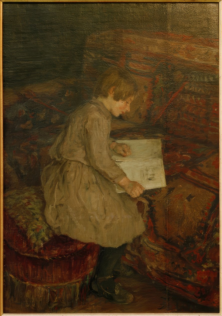Dwie córki artysty autorstwa Fritz von Uhde