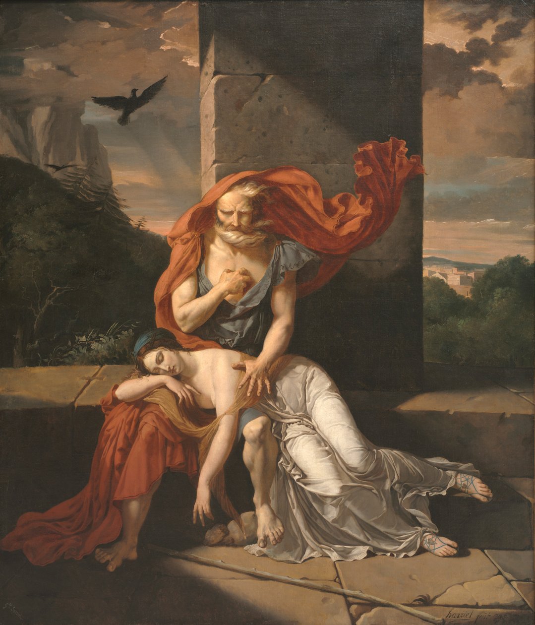 Edyp w Colonus, 1798. autorstwa Fulchran Jean Harriet
