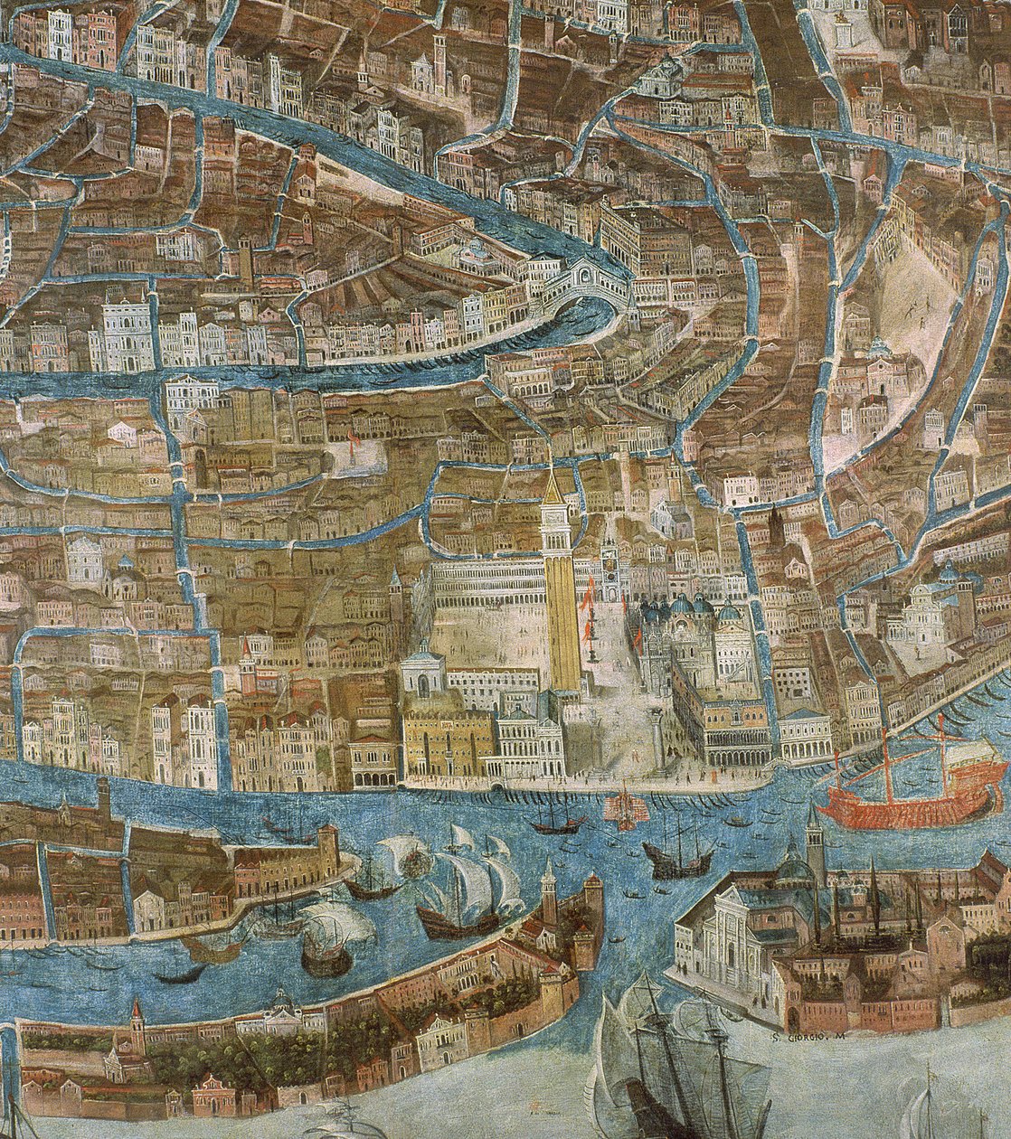 Mapa Wenecji, I poł. XVII w. (panel) (detal 64062) autorstwa G. Barzenti