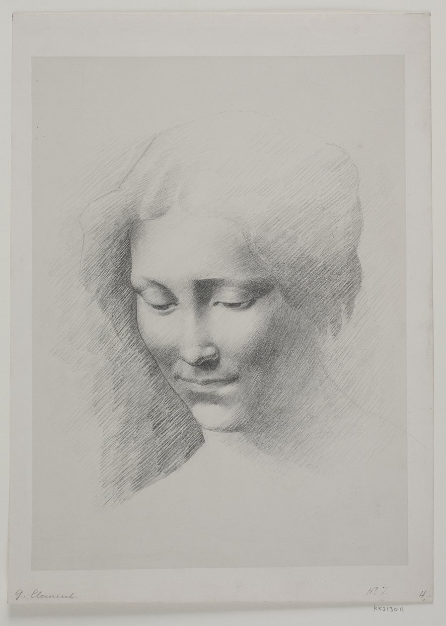 Głowa kobiety autorstwa G.F. Clement
