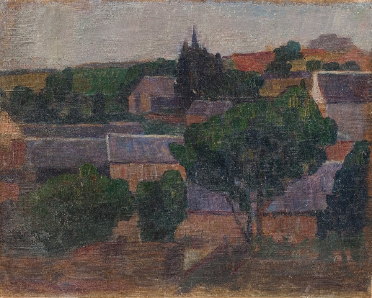 Wieś w Bretanii autorstwa G.F. Clement