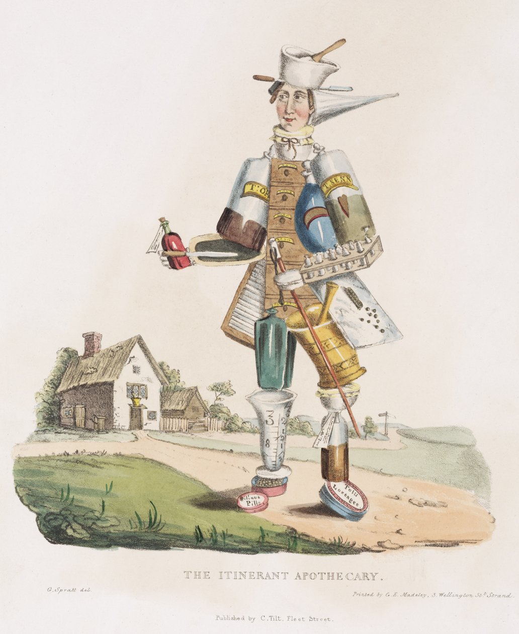 Wędrowny aptekarz, 1830 autorstwa G. Spratt