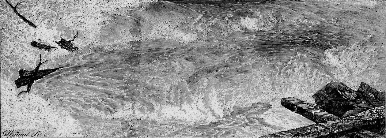 Rapids nad wodospadami, c1840, 1883 autorstwa G. Wyand