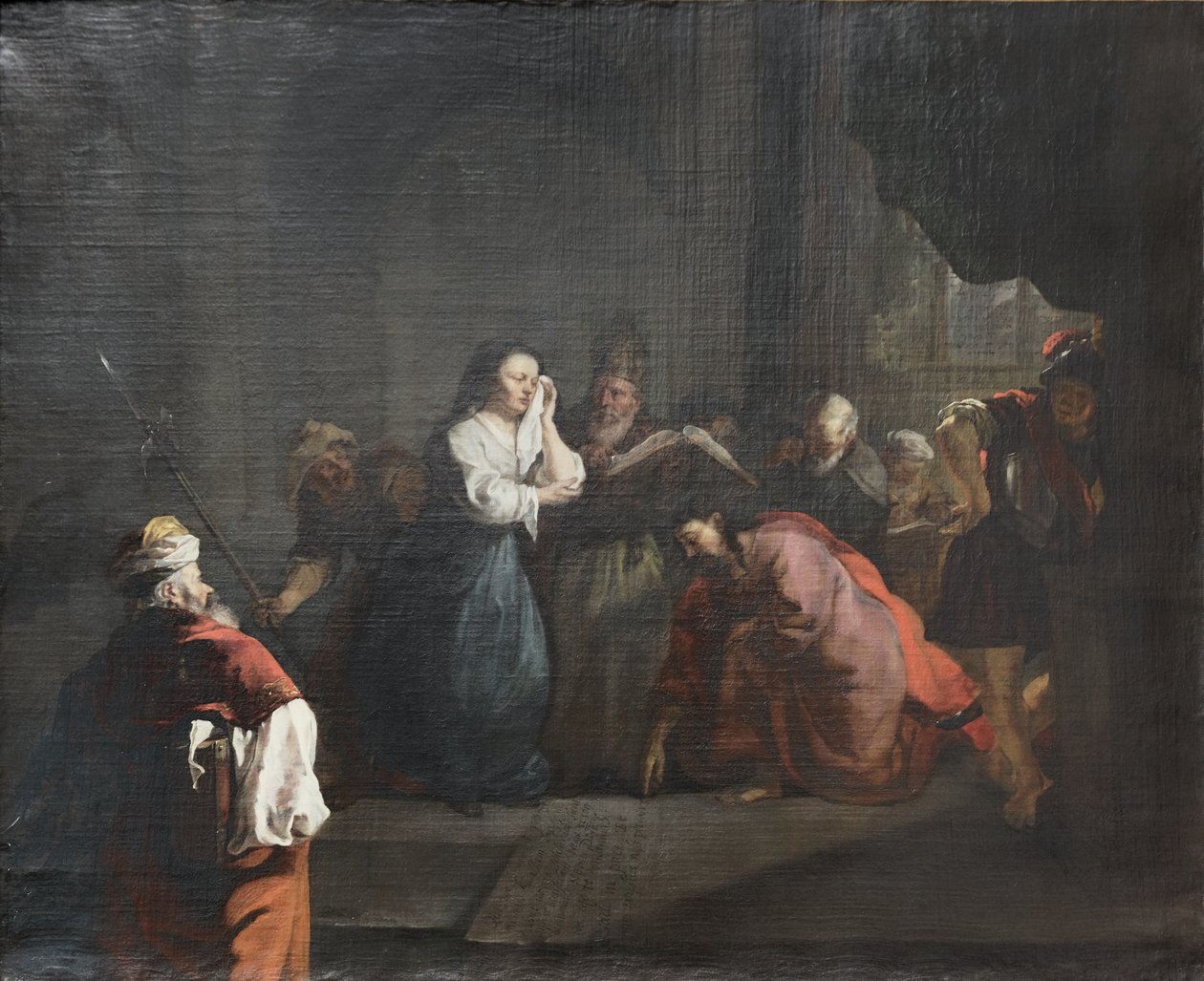 Chrystus w obronie cudzołożnej kobiety autorstwa Gabriel Metsu