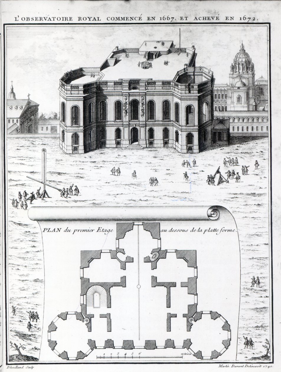 Królewskie Obserwatorium w Paryżu, 1741 autorstwa Gabriel Pierre Martin Dumont