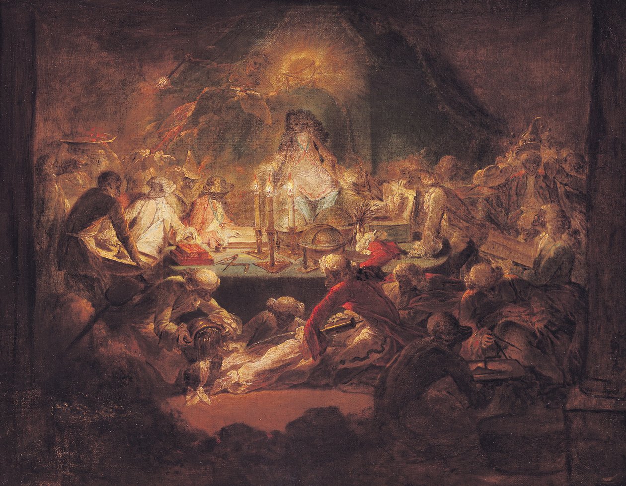 Małpi masoni autorstwa Gabriel de Saint Aubin