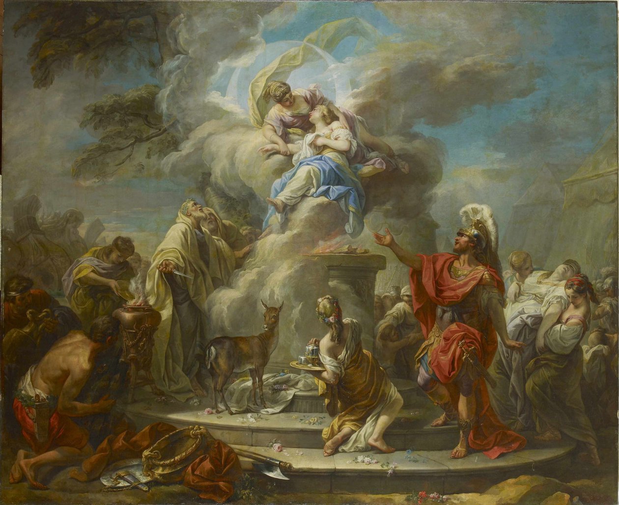 Ofiara Ifigenii, 1749-1750. autorstwa Gabriel Francois Doyen