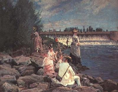 Wędkowanie na Sekwanie autorstwa Gabriel Guay