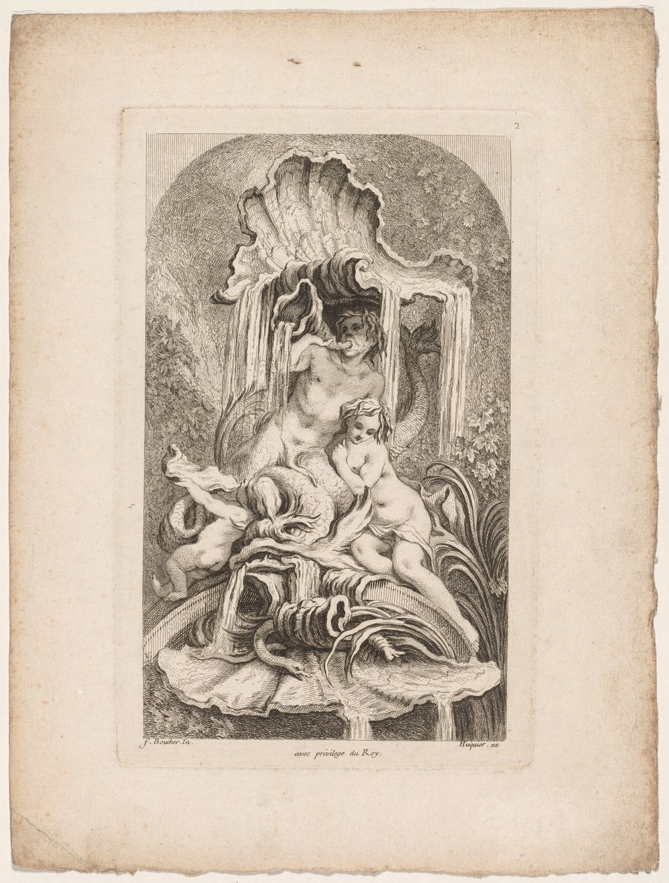 Księga Fontann: nr 2, c. 1736. autorstwa Gabriel Huquier