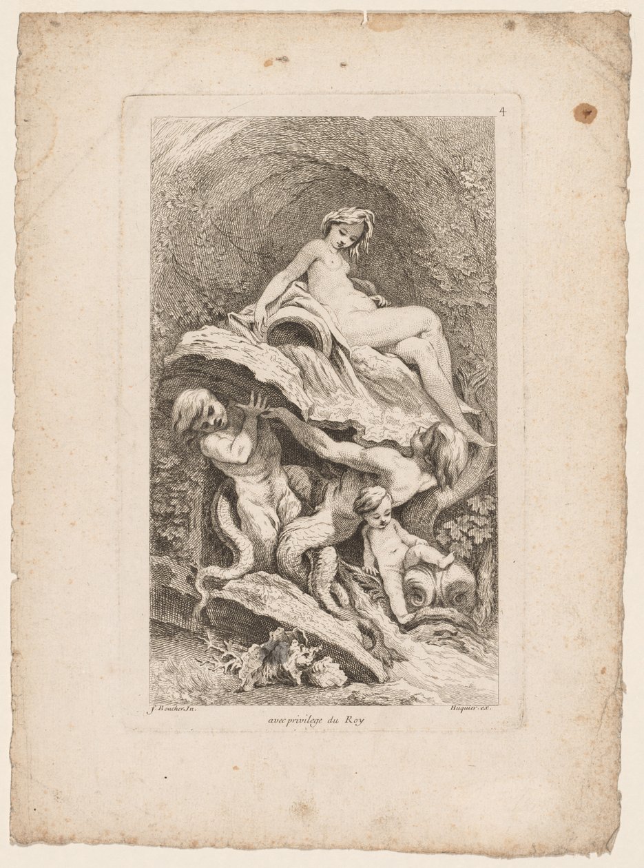 Księga Fontann: nr 4, c. 1736. autorstwa Gabriel Huquier