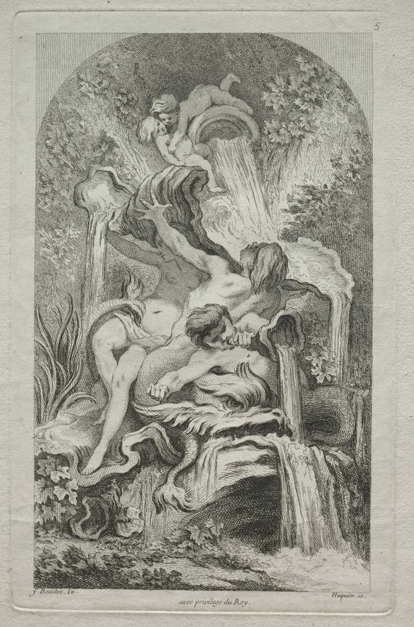 Księga Fontann: nr 5, c. 1736. autorstwa Gabriel Huquier
