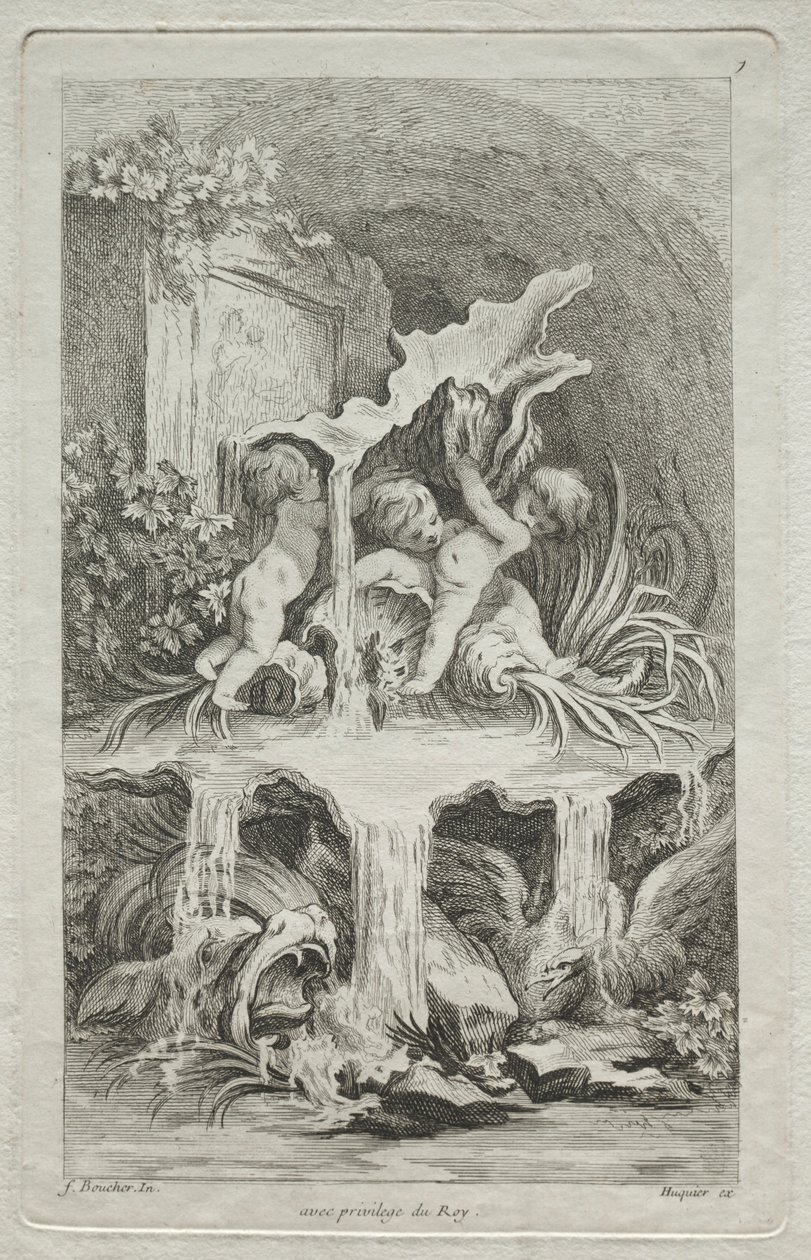 Księga Fontann: nr 7, c. 1736. autorstwa Gabriel Huquier