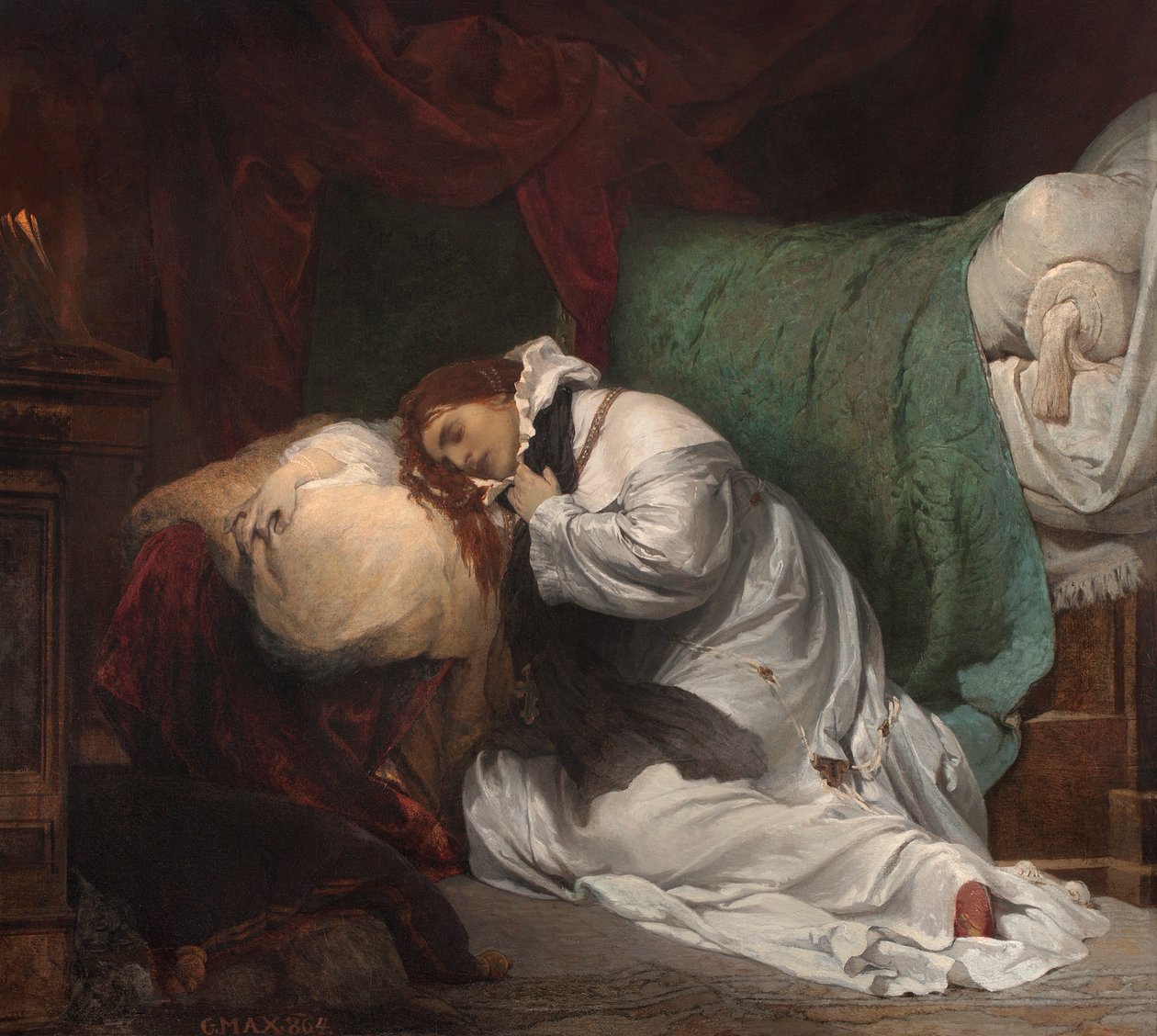 Męczeństwo św. Ludmiły, 1864 r. autorstwa Gabriel Max