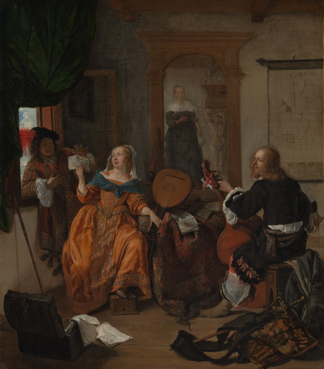 Impreza muzyczna, 1659. autorstwa Gabriel Metsu