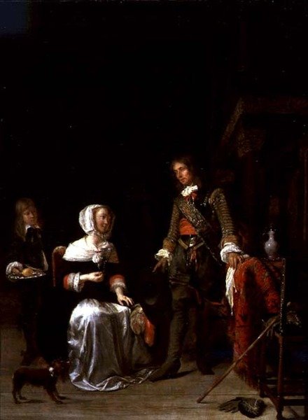 Залуу Ледиполид зочилж буй цэрэг autorstwa Gabriel Metsu