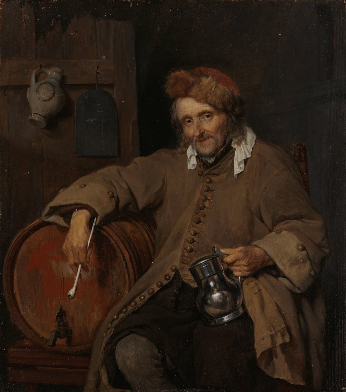 Stary pijący Stary pijak autorstwa Gabriel Metsu