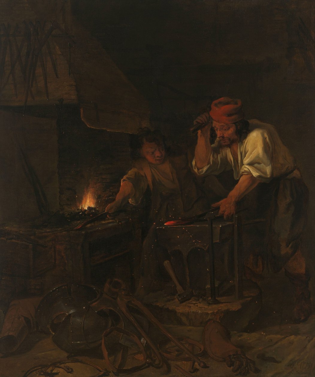 Zbrojmistrz autorstwa Gabriel Metsu