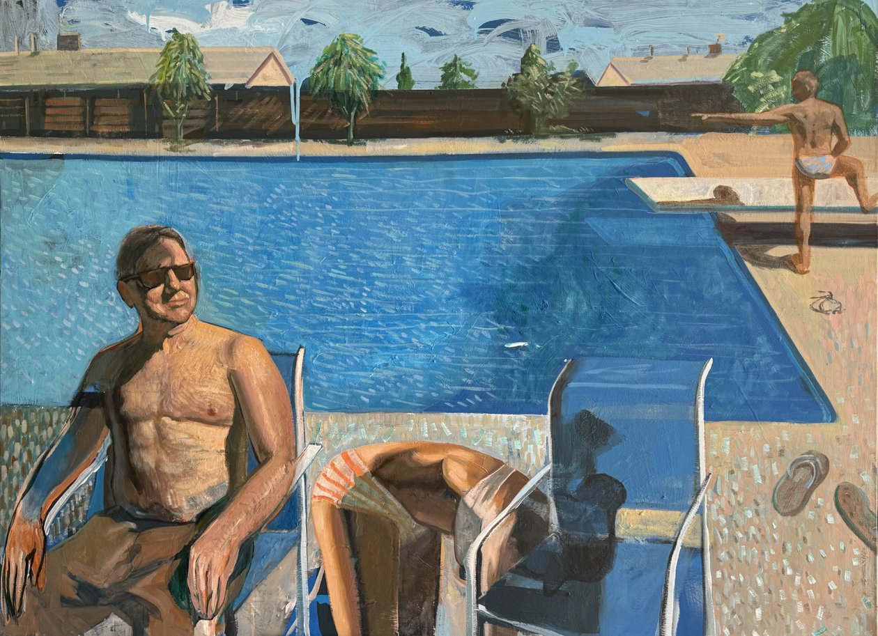 Summer Distractions, 2024 (olej na płótnie) autorstwa Gabriel Palma
