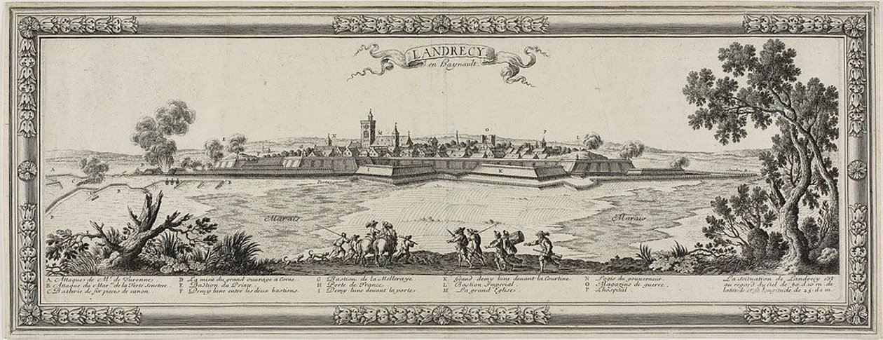 Landrecy en Heynault, 1631 autorstwa Gabriel Perelle