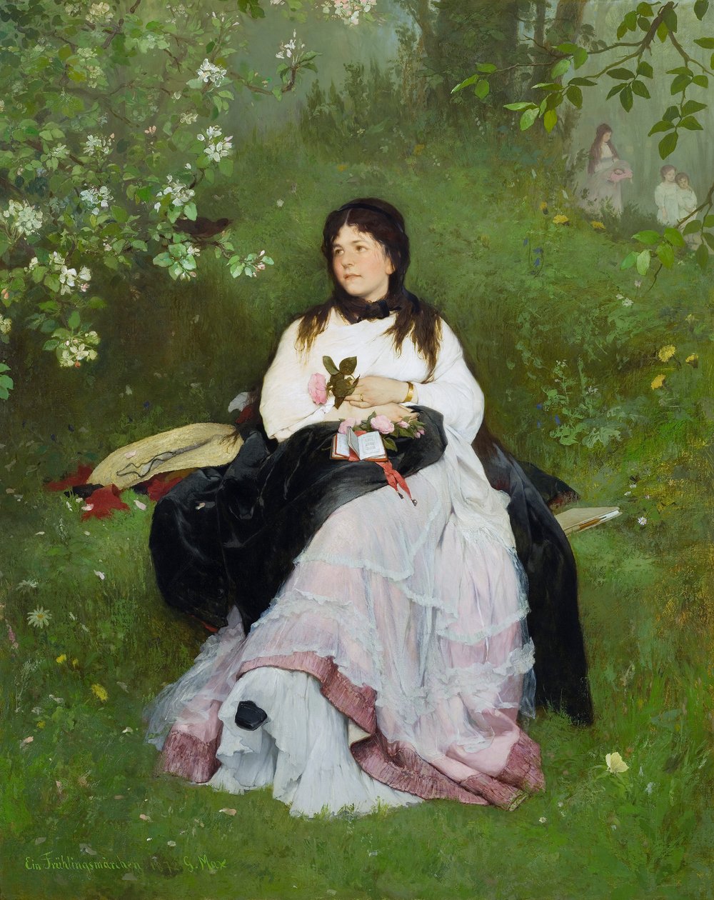 Wiosenna bajka autorstwa Gabriel von Max