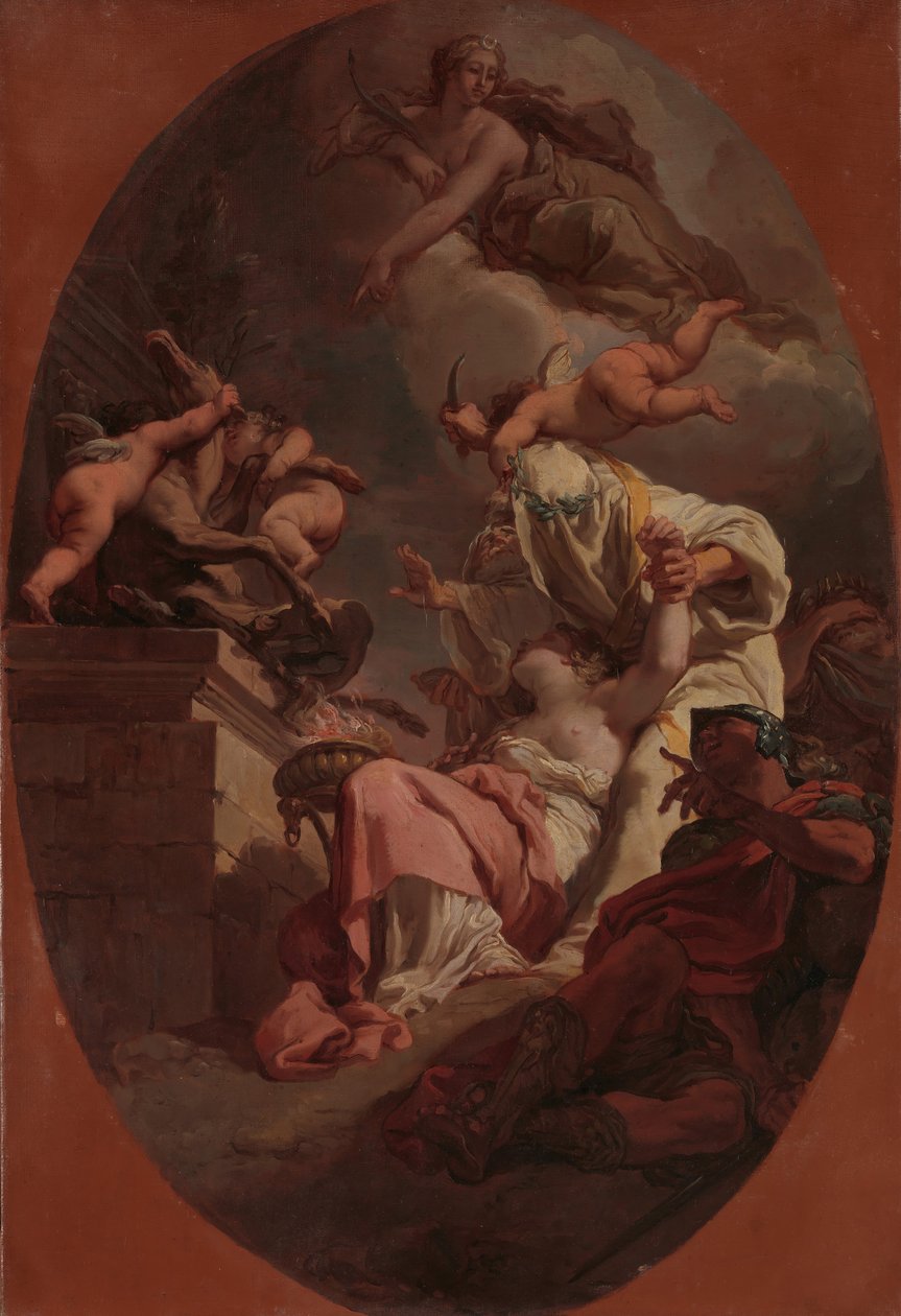 Ofiara Ifigenii, 1789. autorstwa Gaetano Gandolfi