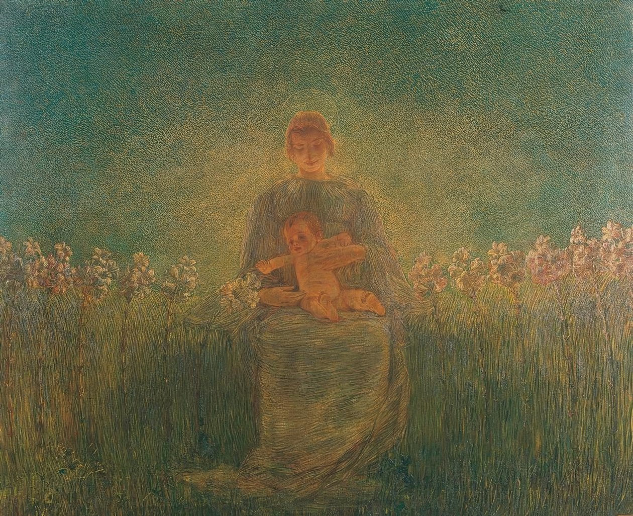 Madonna z lilii autorstwa Gaetano Previati