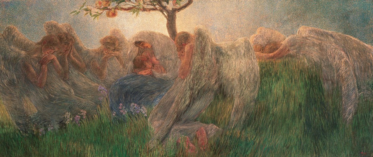 Macierzyństwo, 1890-1891. autorstwa Gaetano Previati