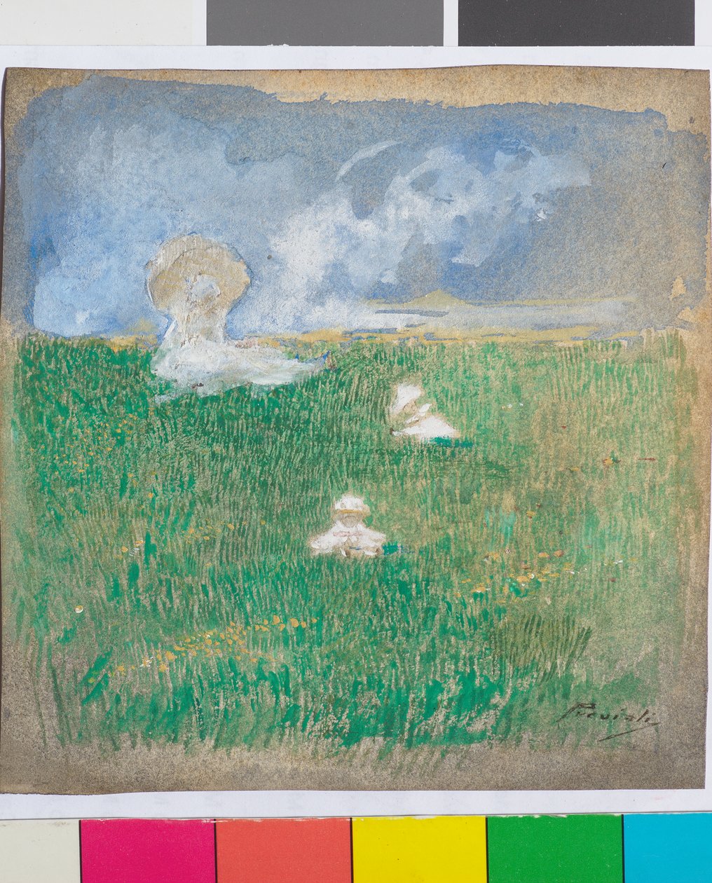 Pokój, ok. 1901 autorstwa Gaetano Previati