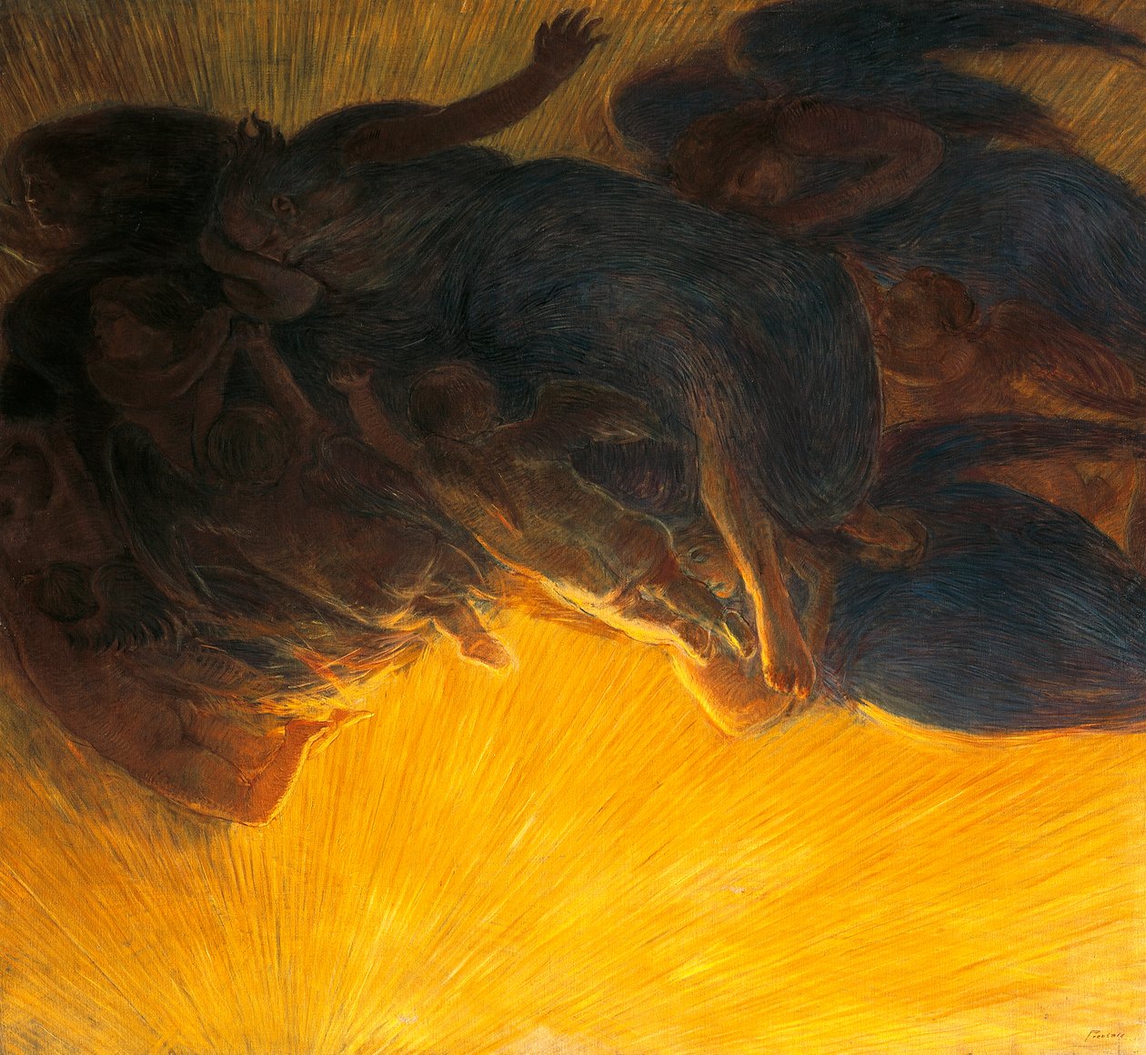 tworzenie światła autorstwa Gaetano Previati