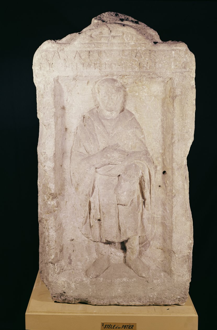 Stela pogrzebowa garncarza autorstwa Gallo Roman