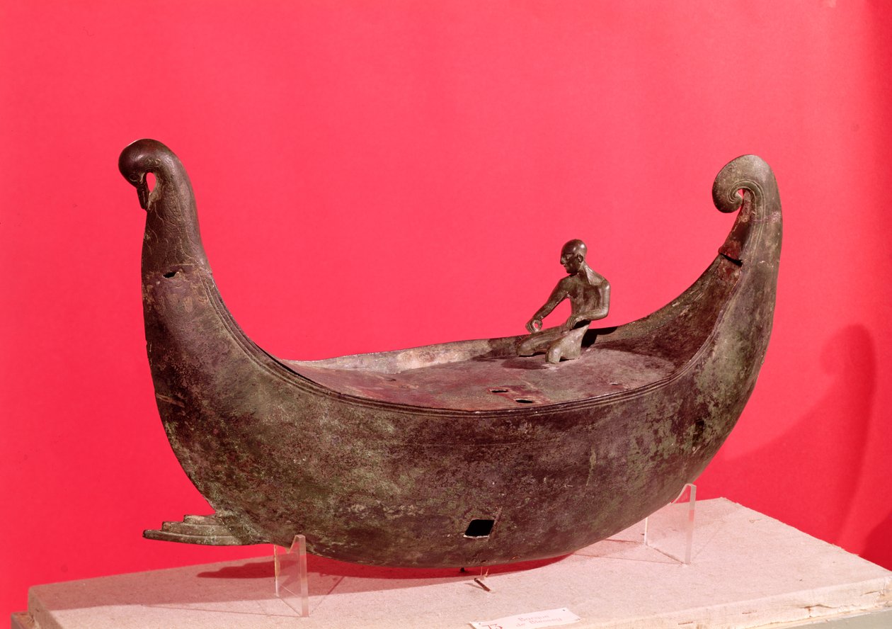 Statek wotywny (brąz) autorstwa Gallo Roman