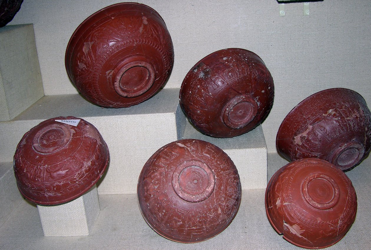 Filiżanki Dragondorffa, ok.150 pne (ceramika) autorstwa Gallo Roman