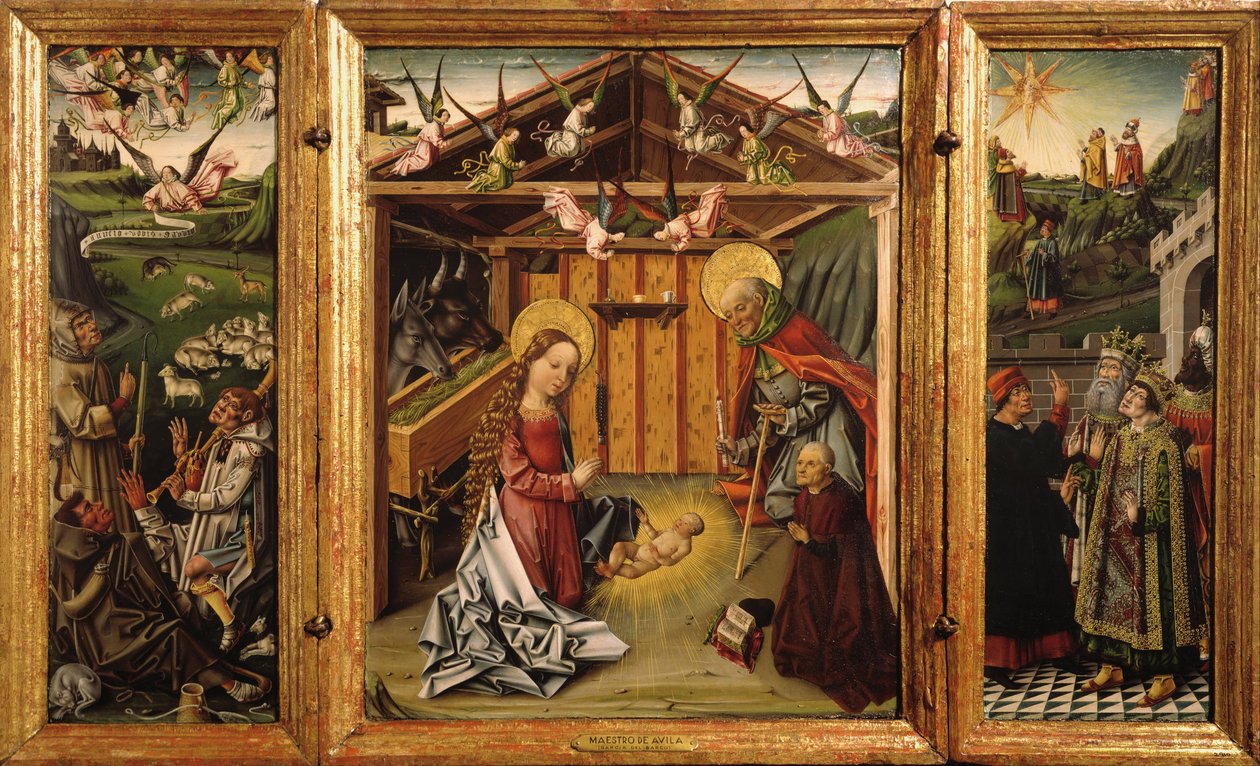 Tryptyk Narodzenia, 1467-1500 autorstwa García del Barco