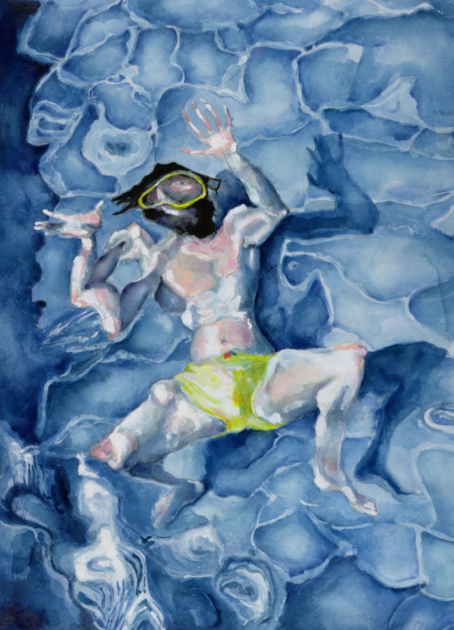 Pływak, 1989 autorstwa Gareth Lloyd Ball