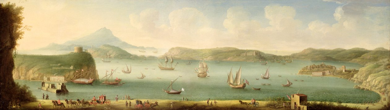 Port Mahon, Minorka, 1730 autorstwa Gaspar Butler