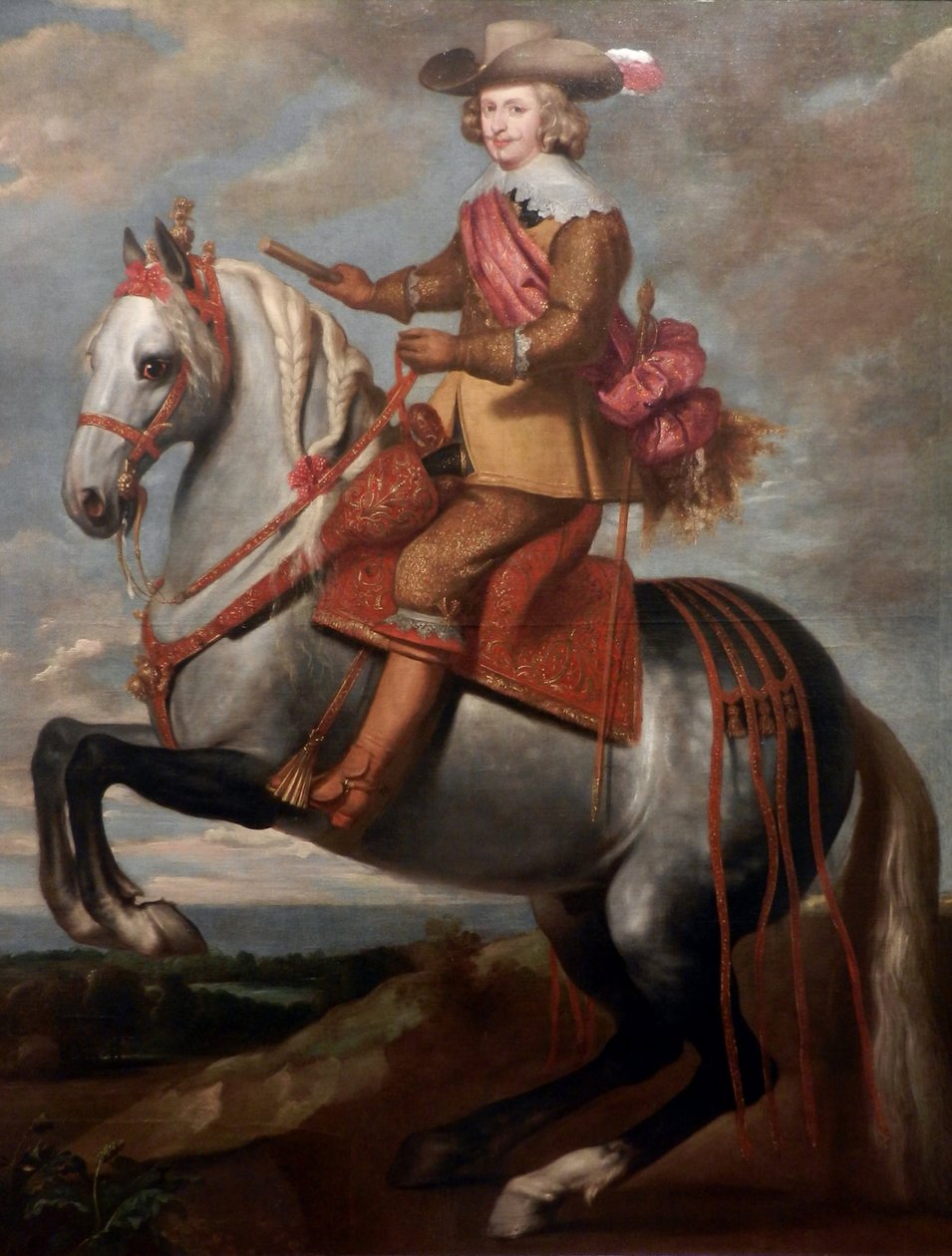 Obraz konny przedstawiający niemowlę-kardynała Don Fernando z Austrii autorstwa Gaspar De Crayer