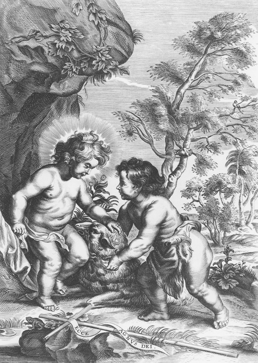Chrystus i Jan Chrzciciel autorstwa Gaspar Huberti